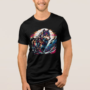 Alpha Howl - Wolf Energy for Halloween トライブレンドＴシャツ