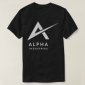 Alpha Industriesがガラスオニオンをナイフで切り取る Tシャツ (デザイン正面)