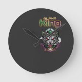 Alpha king ラウンド壁時計 (正面)