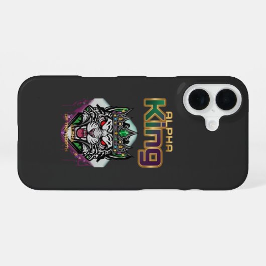 Alpha king motivational  iPhone 16ケース (裏面横)