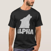 Alpha Lone Wolf Packメンバーの野生動物のハウリング Tシャツ (正面)