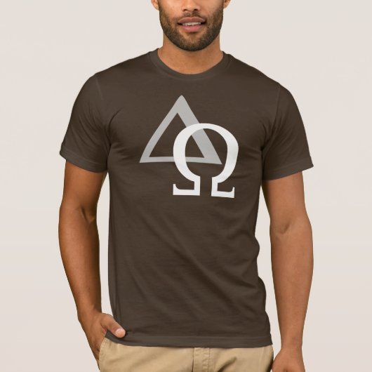 Alpha & Oméga 3 Gris Blanc TRANS PNG Tシャツ (正面)