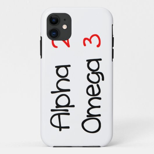 alpha omega Case-Mate iPhoneケース (裏面)