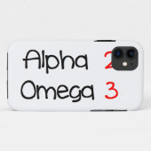 alpha omega Case-Mate iPhoneケース (裏面(横))