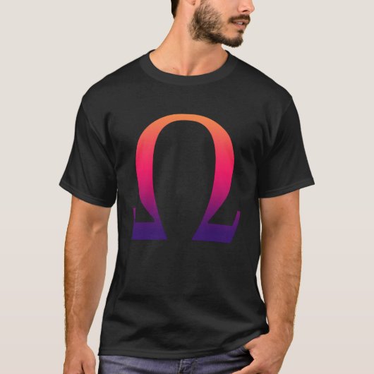 Alpha Omega Letter Greek Alphabet Tシャツ (正面)