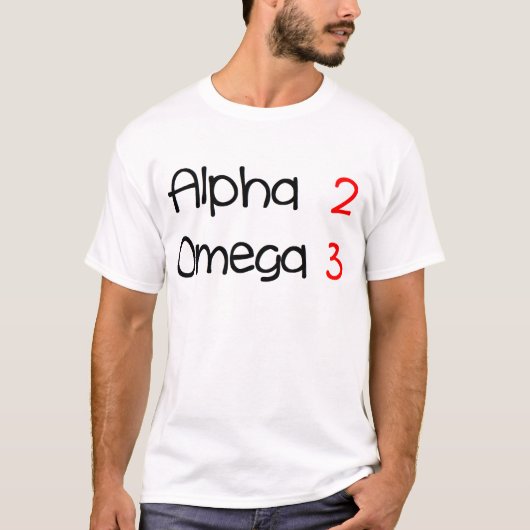 alpha omega tシャツ (正面)