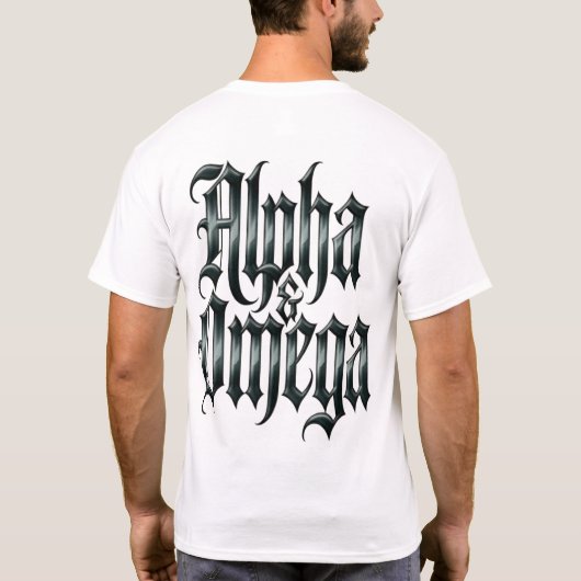 Alpha & Omega Tシャツ (裏面)