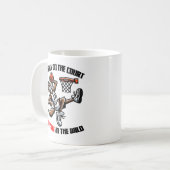 Alpha on the court Coyote in the Wild コーヒーマグカップ (正面左)