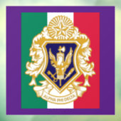 Alpha Phi Delta 8" x 8"ウィンドウの固定 ウィンドウサイン (シート3)