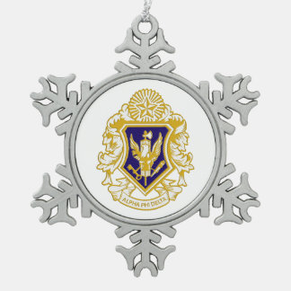 Alpha Phi Delta Snowflake Ornament スノーフレークピューターオーナメント