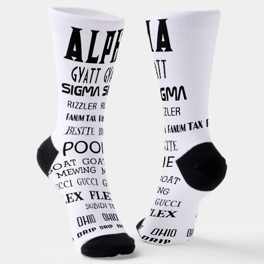 ALPHA RIZZ SIGMA GYATT FLEX SOCKS ソックス (傾斜あり)