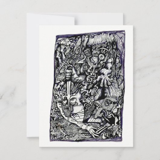 Alpha Warrior, by Brian Benson Flat Card (正面)