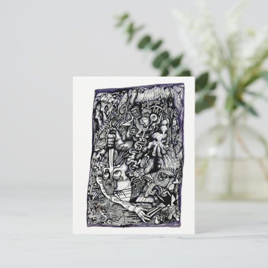 Alpha Warrior, by Brian Benson Flat Card (スタンド正面)