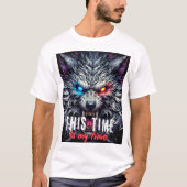 Alpha Wolf Motivation – This Time Is My Time Tシャツ (正面)