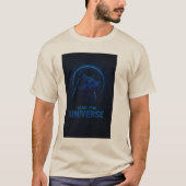 Alpha Wolf T-Shirt | Futuristic Space Animal Art Tシャツ (正面)