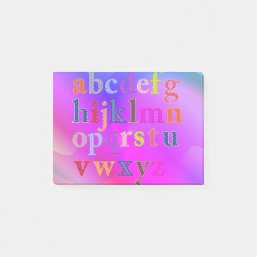 Alphabetノートを投稿 ポストイット (正面)