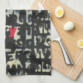 Alphabet'絵画s by Norman Wyatt キッチンタオル (四つ折り)