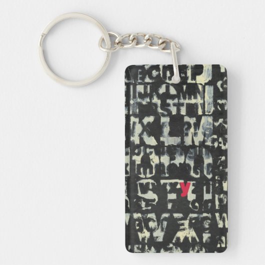 Alphabet'絵画s by Norman Wyatt キーホルダー (正面)