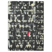Alphabet'絵画s by Norman Wyatt クリップボード (裏面)