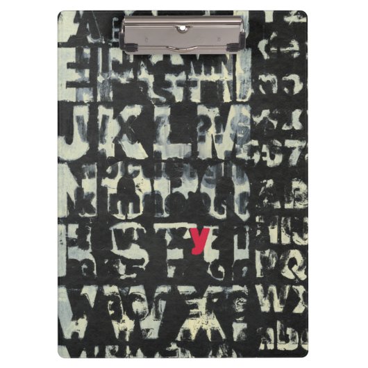 Alphabet'絵画s by Norman Wyatt クリップボード (正面)