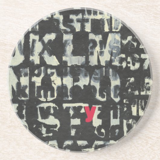 Alphabet'絵画s by Norman Wyatt コースター (正面)