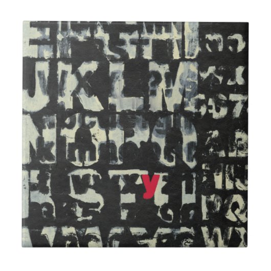 Alphabet'絵画s by Norman Wyatt タイル (正面)