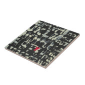 Alphabet'絵画s by Norman Wyatt タイル (側面)