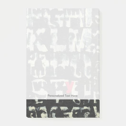 Alphabet'絵画s by Norman Wyatt ポストイット (正面)