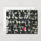 Alphabet'絵画s by Norman Wyatt ポストカード (正面/裏面)