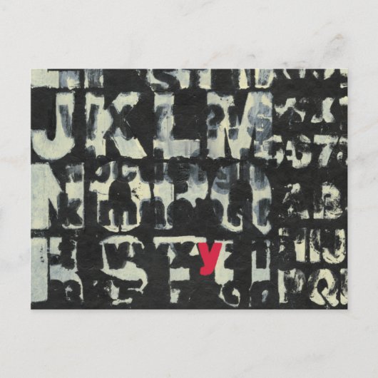 Alphabet'絵画s by Norman Wyatt ポストカード (正面)