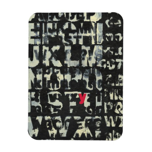 Alphabet'絵画s by Norman Wyatt マグネット (縦)