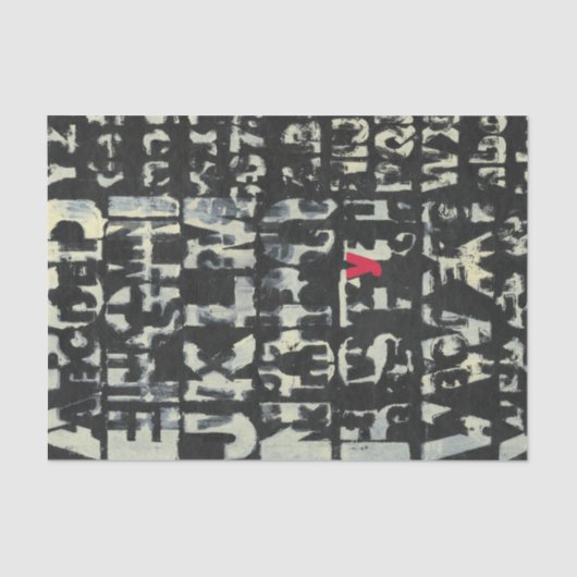 Alphabet'絵画s by Norman Wyatt 薄葉紙 (正面)