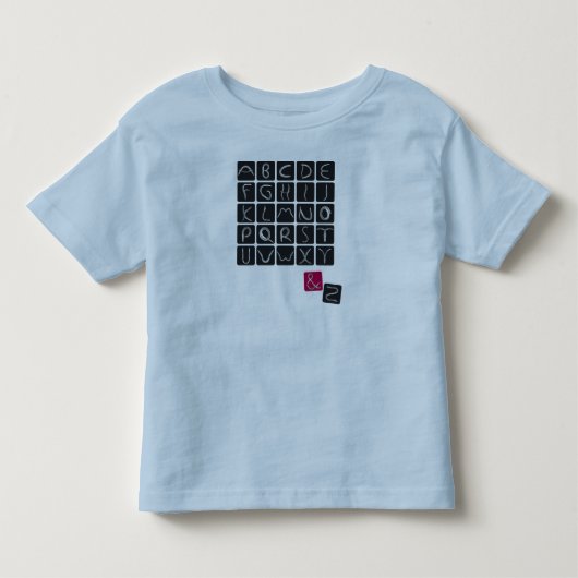 alphabet2 トドラーTシャツ (正面)