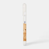 Alphabet A Floral Bear Phone Case iPhone 16ケース (左側面)