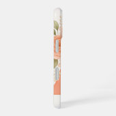 Alphabet A Floral Bear Phone Case iPhone 16ケース (右側面)