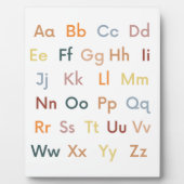 Alphabet ABC Classroom Decor フォトプラーク (正面)
