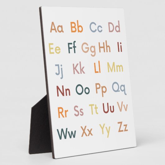 Alphabet ABC Classroom Decor フォトプラーク (側面)