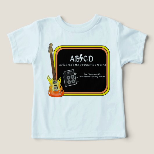 Alphabet AC/DCスポフTシャツ (デザイン正面)