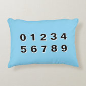 Alphabet and Numbers アクセントクッション (正面)