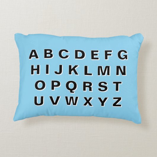 Alphabet and Numbers アクセントクッション (裏面)