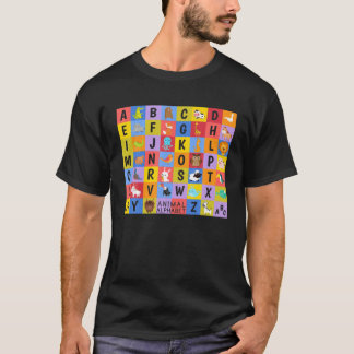 Alphabet Animal Abcs Learning For Kids Girls Tシャツ