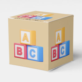 Alphabet Blocks A-B-C Favor Boxes フェイバーボックス