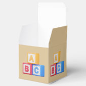 Alphabet Blocks A-B-C Favor Boxes フェイバーボックス (オープン)