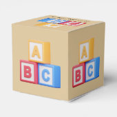 Alphabet Blocks A-B-C Favor Boxes フェイバーボックス (裏面サイド)