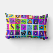 "Alphabet book" & penguins枕 – lumbar ランバークッション (裏面)