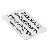 Alphabet by Janz White Smoke 3x4 マグネット (右側)