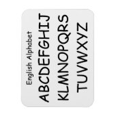 Alphabet by Janz White Smoke 3x4 マグネット (縦)