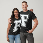Alphabet capital letter F matching family group ha Tシャツ (ユニセックス)