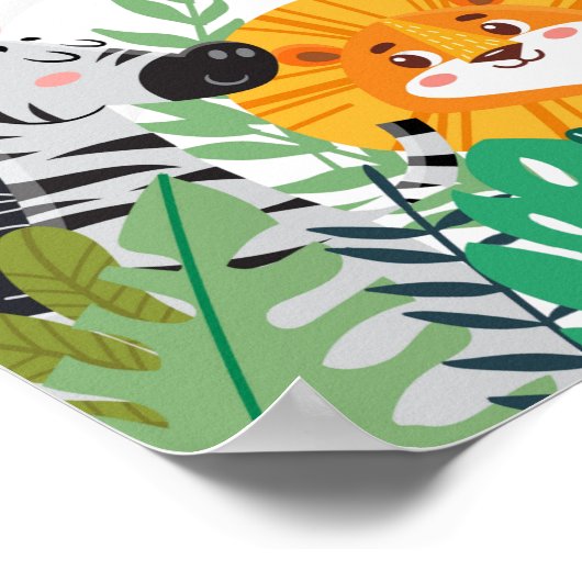 Alphabet Featuring Cute Animals ポスター (角)