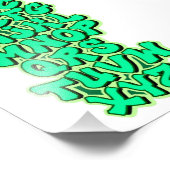 Alphabet Green フォトプリント (角)